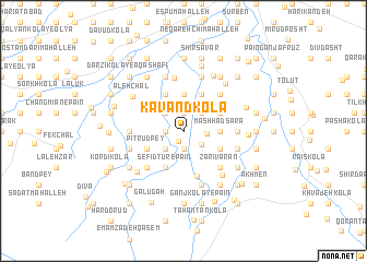 map of Kāvand Kolā