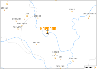 map of Kāvārān