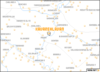 map of Kāvareh Lavān