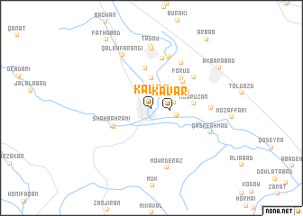 map of Kavār