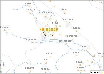 map of Kavār