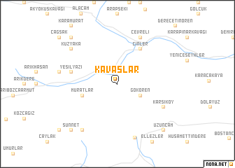 map of Kavaslar