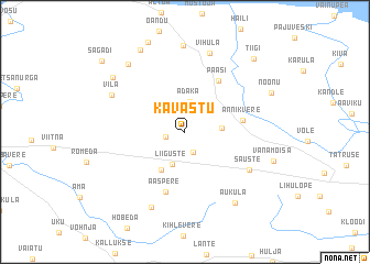 map of Kavastu
