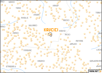 map of Kavčići