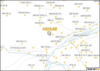 map of Kavdar