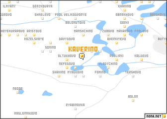 map of Kaverino