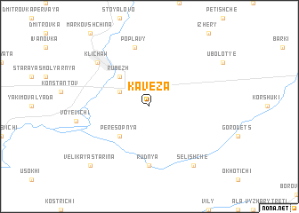 map of Kaveza