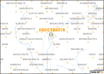 map of Kavicsbánya