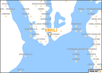 map of Kavili