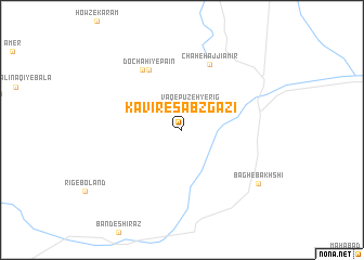 map of Kavīr-e Sabzgazī