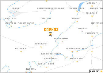 map of Kavkaz