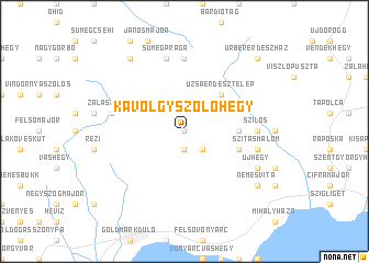 map of Kávölgy-Szőlőhegy