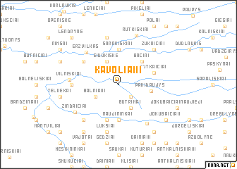 map of Kavoliai II