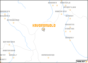 map of Kavorondolo