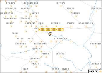 map of Kavourákion