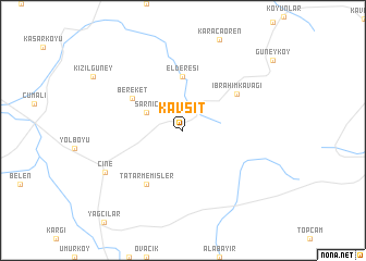 map of Kavşıt