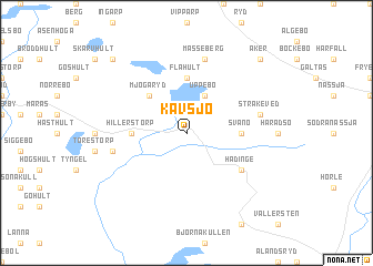 map of Kävsjö