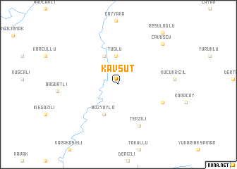 map of Kavşut