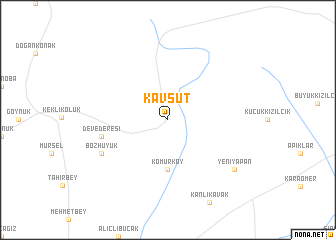 map of Kavşut