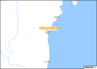 map of Kavumbwe