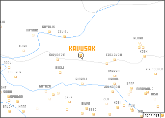 map of Kavuşak