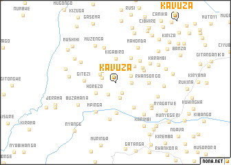 map of Kavuza