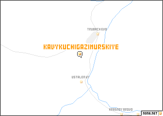 map of Kavykuchi-Gazimurskiye