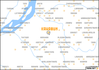 map of Kāwabum