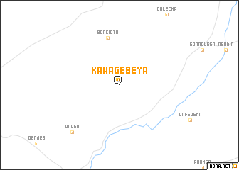 map of Kʼawa Gebeya