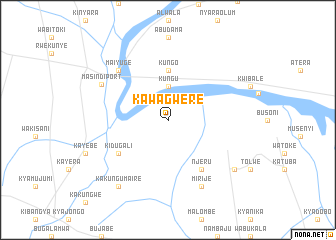 map of Kawagwere