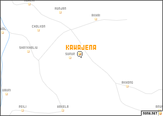 map of Kawajena