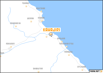 map of Kawajiri