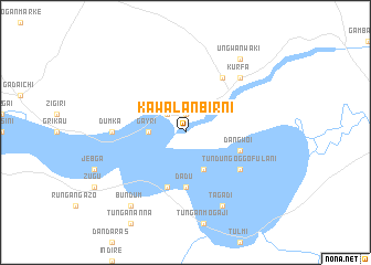 map of Kawalan Birni