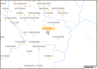 map of Kawali