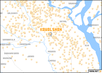 map of Kāwal Shāh