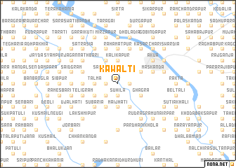 map of Kāwālti