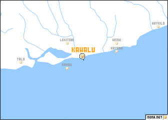 map of Kawalu