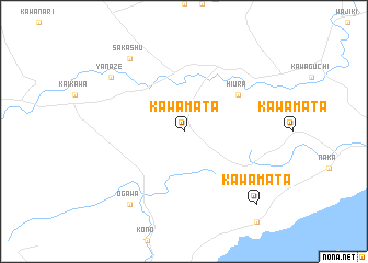 map of Kawamata