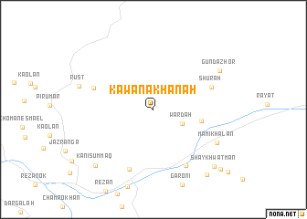 map of Kawana Khānah