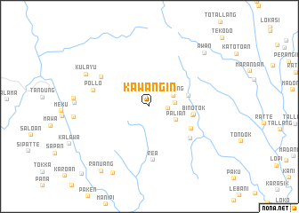 map of Kawangin