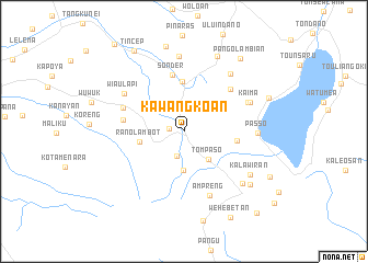 map of Kawangkoan