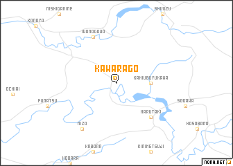 map of Kawaragō