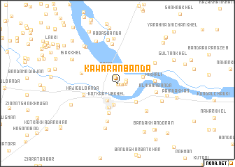 map of Kawārān Bānda