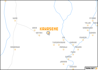 map of Kawaseme