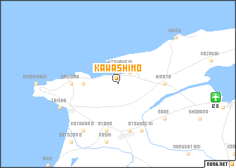 map of Kawashimo