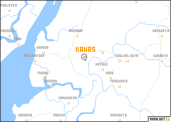 map of Kawas