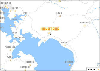 map of Kawatana