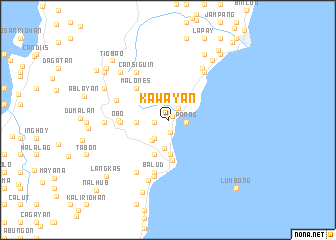 map of Kawayan