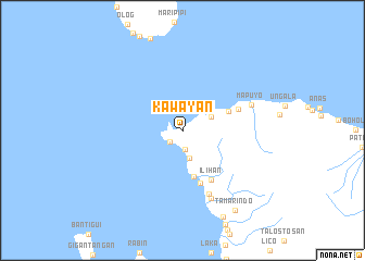 map of Kawayan