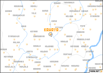 map of Kawaya